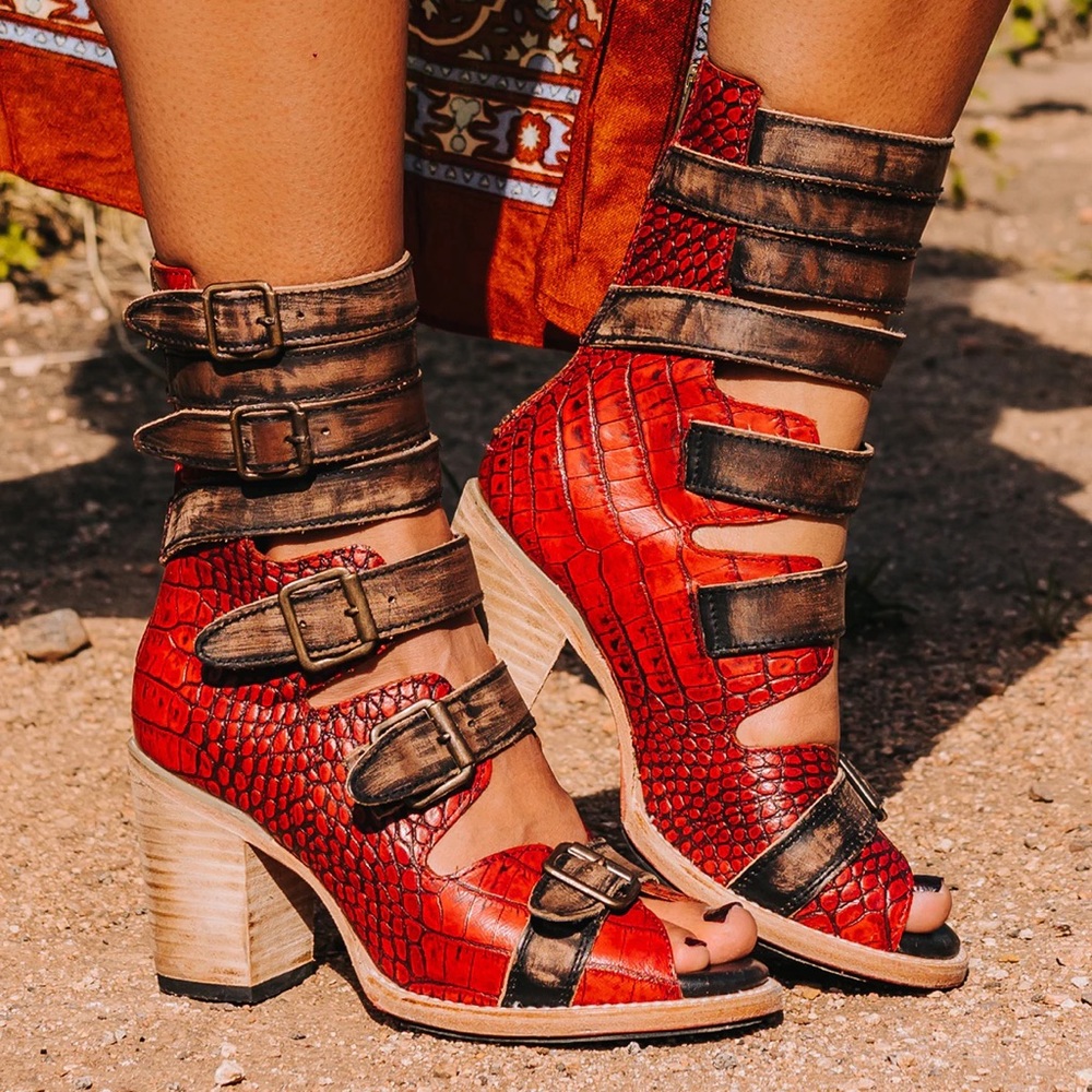 freebird bond red croco